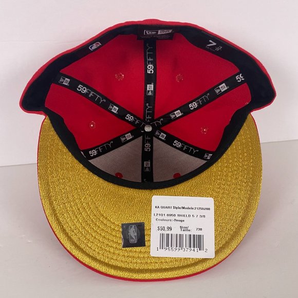 NEW Toronto Raptors New Era 59Fifty NBA Team Shield Fitted Hat Cap Mens Sz 7 1/8 - Picture 7 of 11